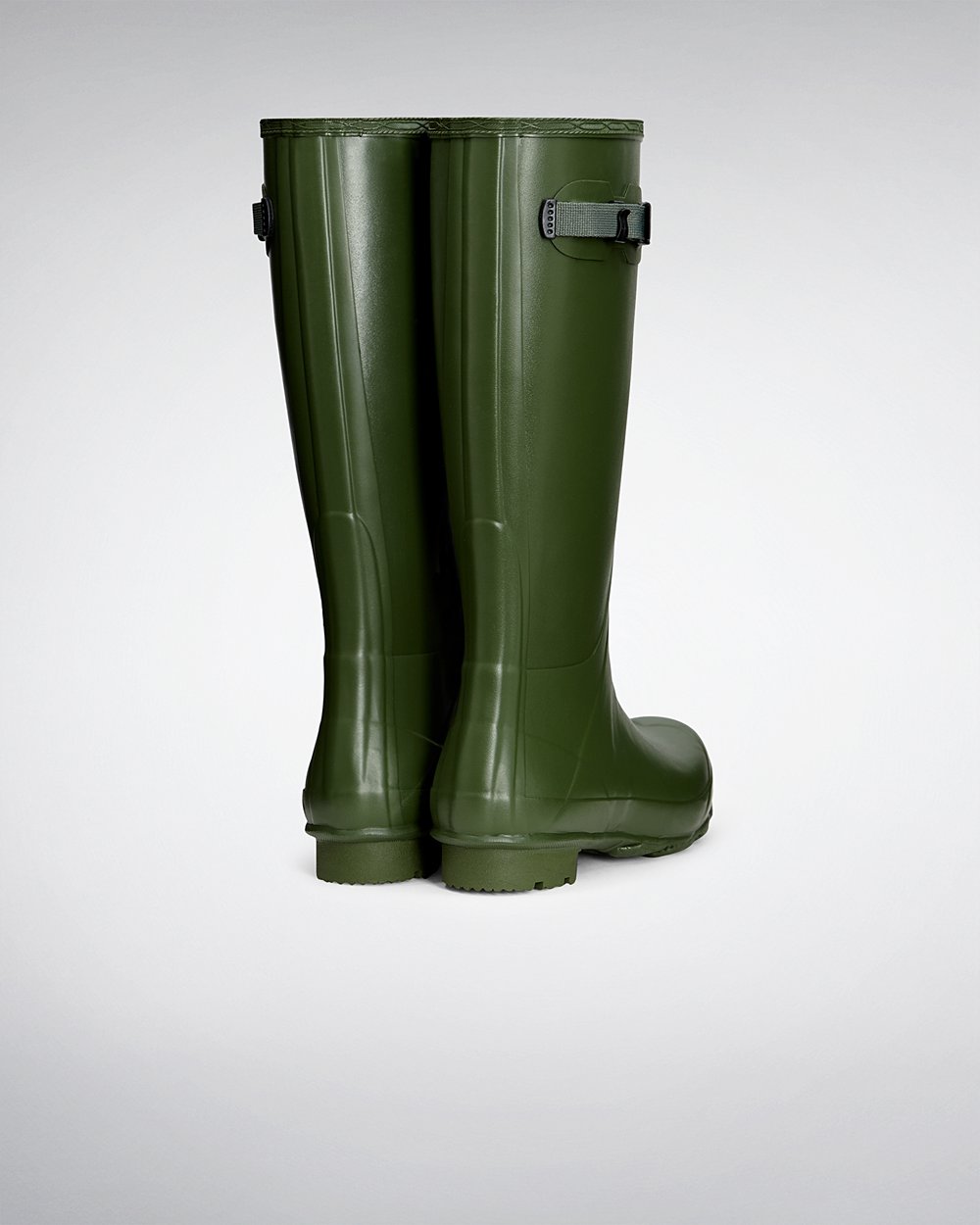 Men Hunter Norris Field | Tall Rain Boots Green | NZ-59613-JLXB